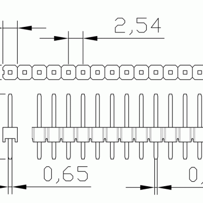 10PCs 2.54 Break Away Header [Female Male] - Image 5