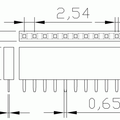 10PCs 2.54 Break Away Header [Female Male] - Image 6
