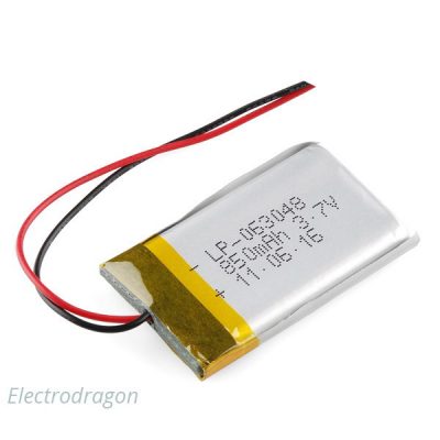 [Retired] Polymer Lithium Ion Battery - 850mAh L55-W34-T4.3