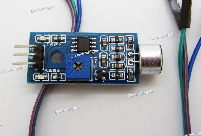 sourcing map Microfono Sensore Audio Voice Detector Modulo con uscita analogica per progetti fai da te