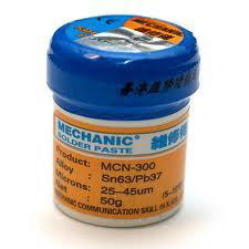 [Retired] Mechanic SMT Solder Paste Flux (50g, Sn63/Pb37, 25-45um)