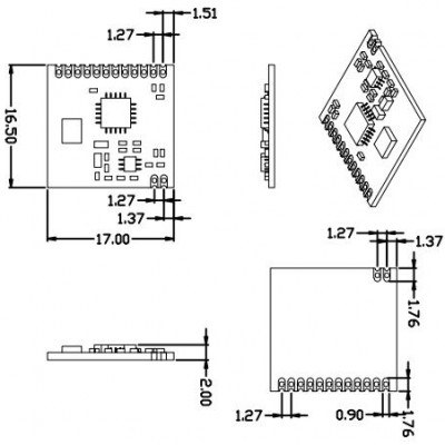 SI4432 Wireless Transceiver (433M,1.5KM Range) - Image 3