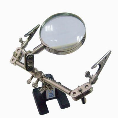 PCB Clamping Rack Tool w/Magnifier