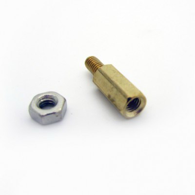 10Kits M3 Brazz Hexgon Connecting Screw Bolt + Nut [Length]