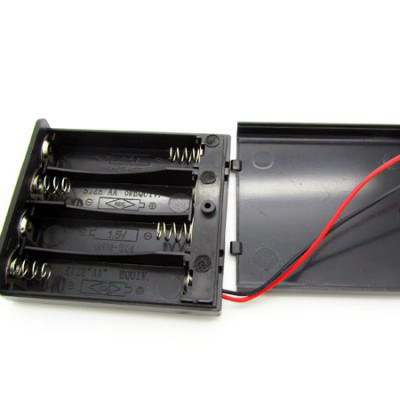 AA Alkaline Battery Holder (w/Switch, Cap) [Slots]