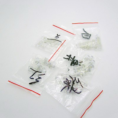 5mm LED Pack Kit (Various Color, 5 Kinds * 10Pcs)