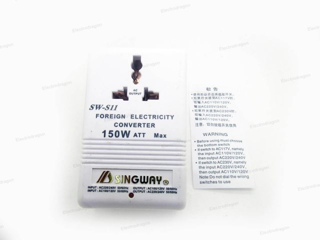 ACAC Power Transformer Between 110V230V Reversable 150W 3