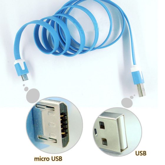 2PCs Colorful Micro USB Data/Power Cable