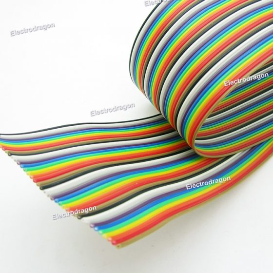 Color Ribbon Flat Cable 40P 2M