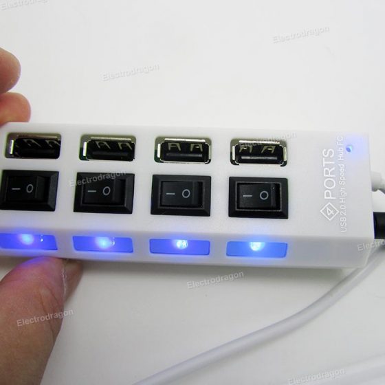 [Retired]USB Hub 2.0, 4 Port (Independent Power)