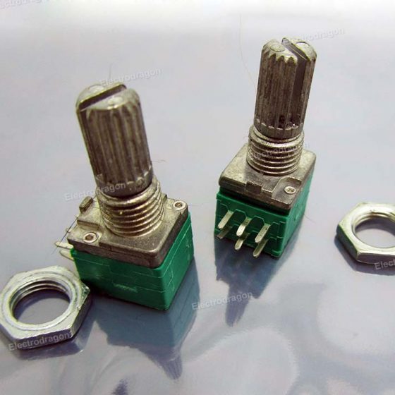 5PCs Potentiometer, trim-pot, pot (for Amplifier, Speaker, 10K)