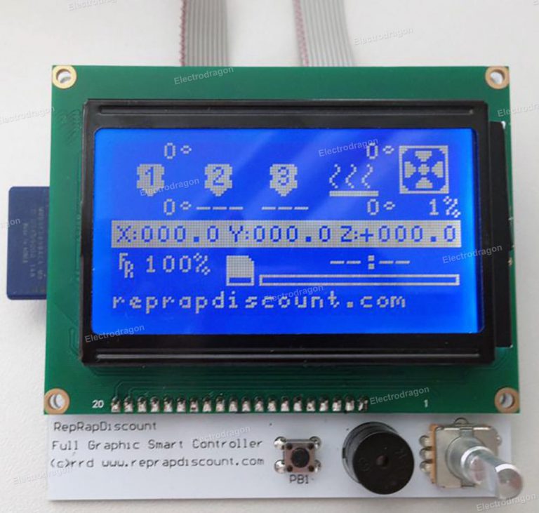 Ramps 12864 Full Graphic Controller Board (Reprap) - ElectroDragon