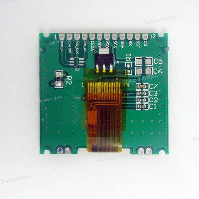 12864min Graphic Dot Matrix LCD, White - Image 3