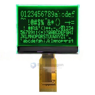 12864min Graphic Dot Matrix LCD, White - Image 8