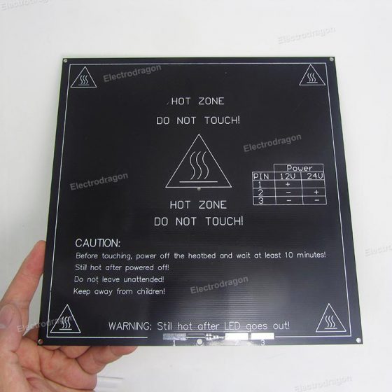 3D Printer MK3 Aluminium Base Heatbed (Reprap Standard 3mm)