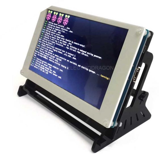 Raspberry Pi 7'' LCD w/Capacitive Touch, Stand Kit