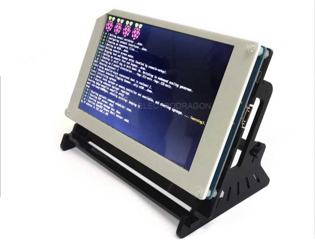 Raspberry Pi 7'' LCD w/Capacitive Touch, Stand Kit - ElectroDragon