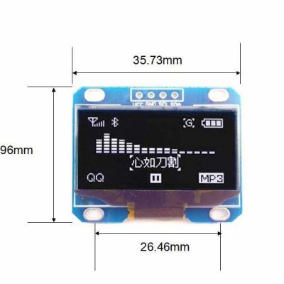 1.3'' 128*64 OLED Display, Blue [Interface, IC] - Image 5