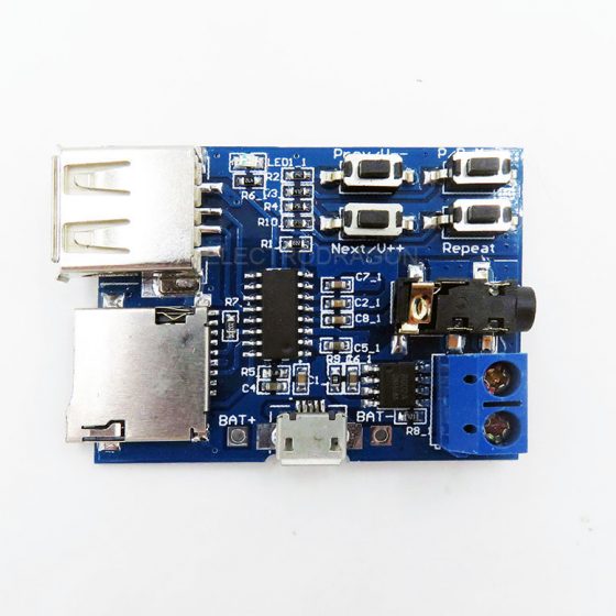 MP3 Auto Decoder and Player Board, w/Amplifier