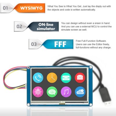 Nextion HMI TFT Intelligent LCD Touch Display Module [Size] - Image 8