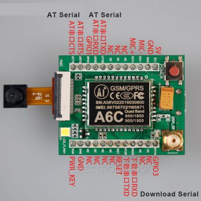 GSM GPRS + Camera Module A6C Breakout - Image 4