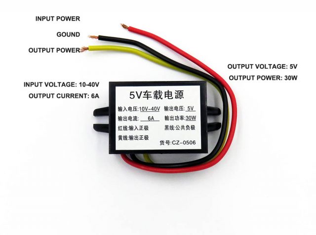 12-24V Step-down Buck 5V Module, Sealed 04