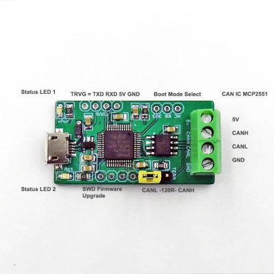 CAN USB Debugger Board, serial2CAN, slCAN R2.1 - Image 3