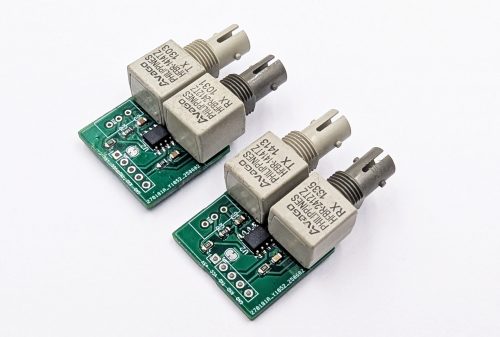 POF Plastic Fiber Cable TTL Serial Transceiver Board 01